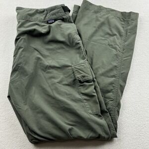 Patagonia Women's Olive Green Size M Hiking Style Pants‎ Nylon Cargo